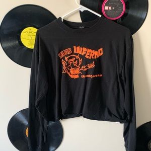 Brandy Melville Black Graphic long sleeve